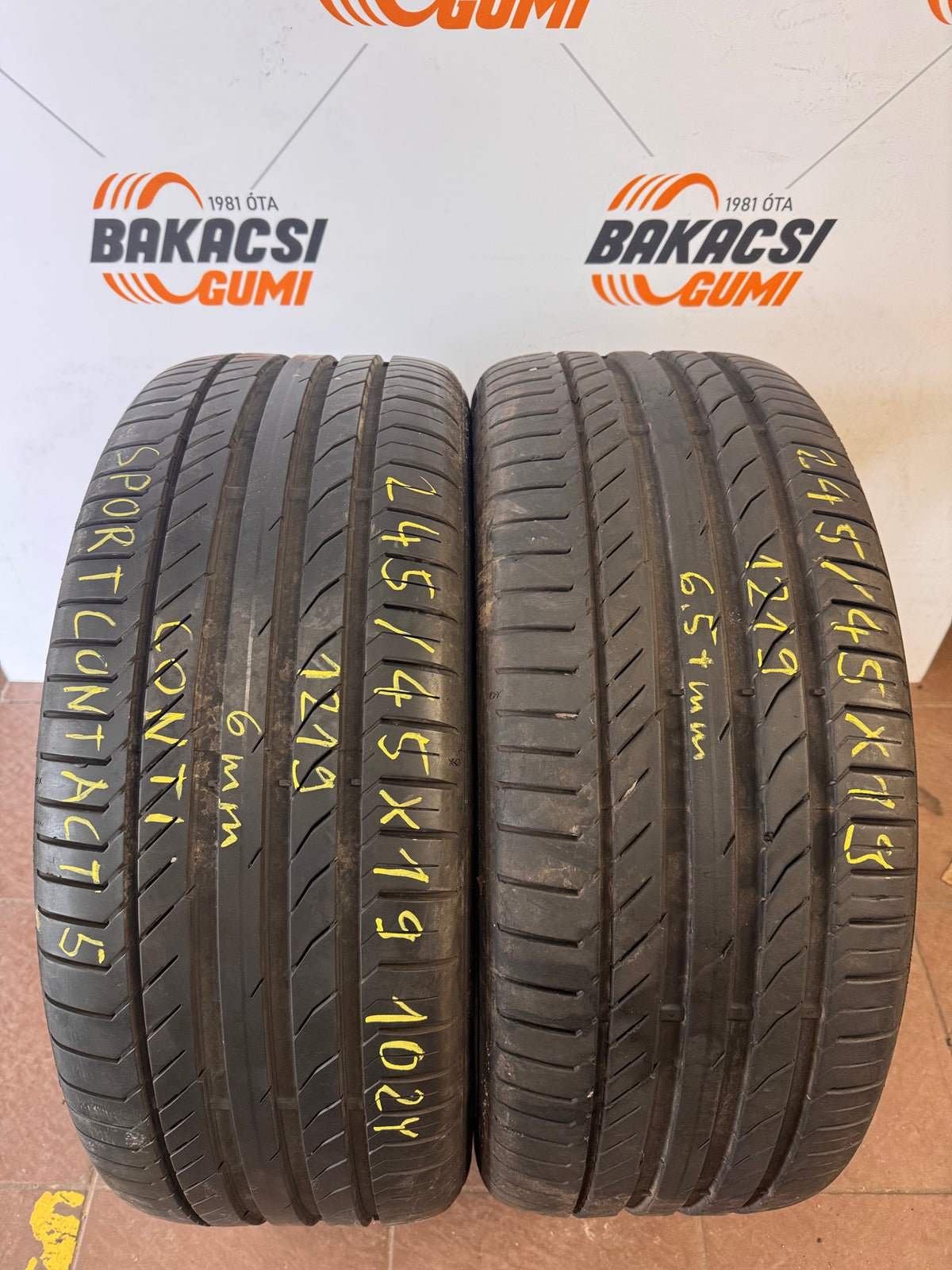 245/45R19 Continental nyári gumi eladó