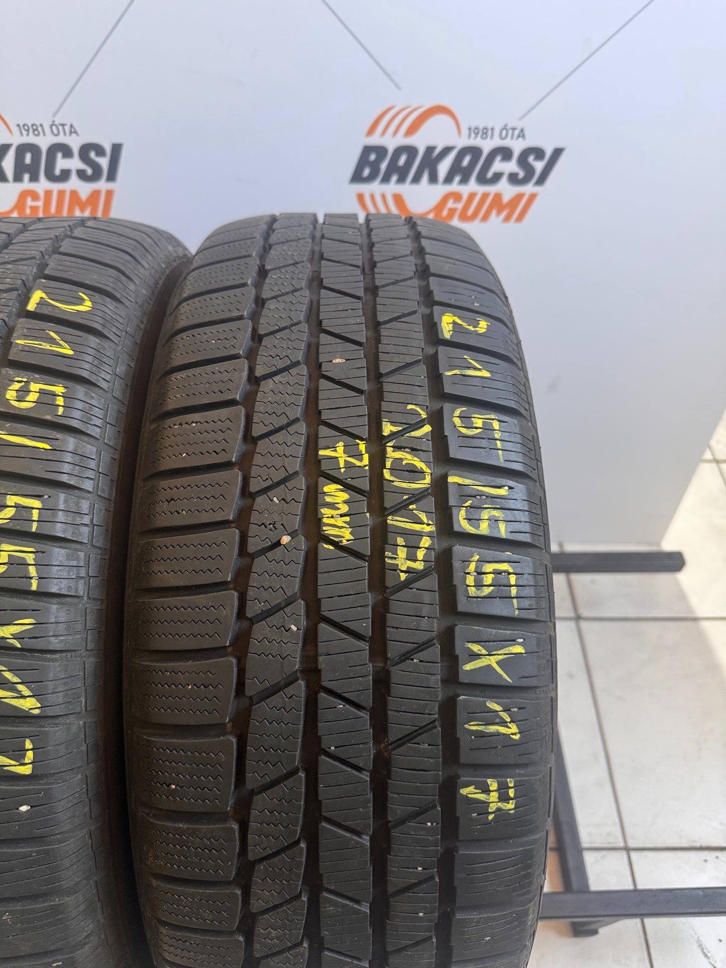 215/55R17 Continental téli gumi eladó