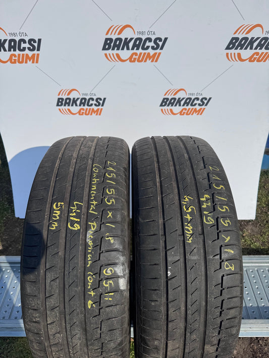 215/55R18 Continental nyári gumi eladó