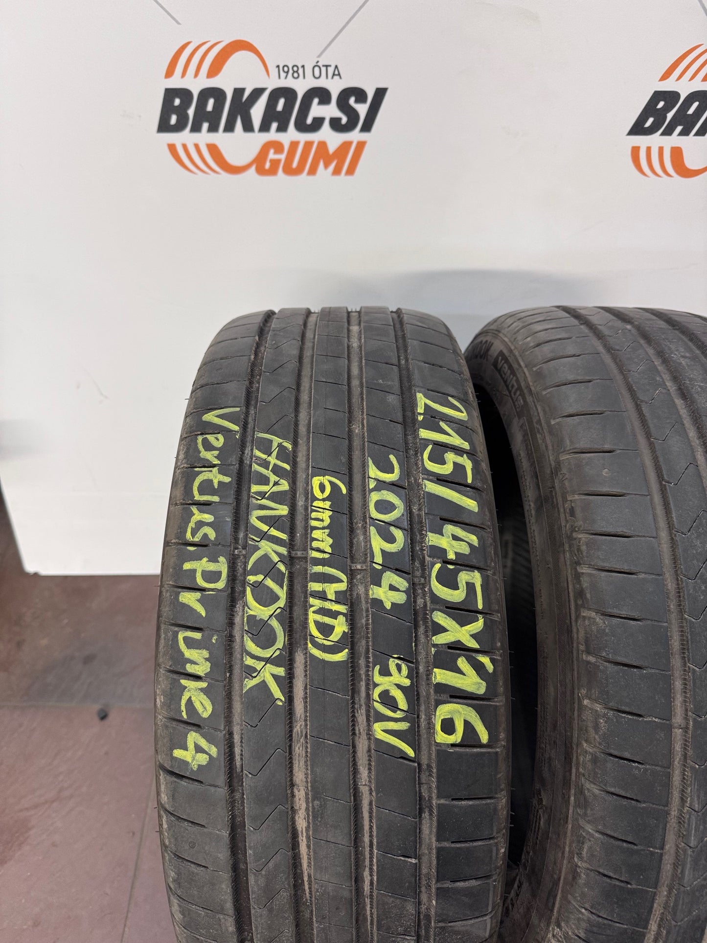 215/45R16 Hankook nyári gumi eladó