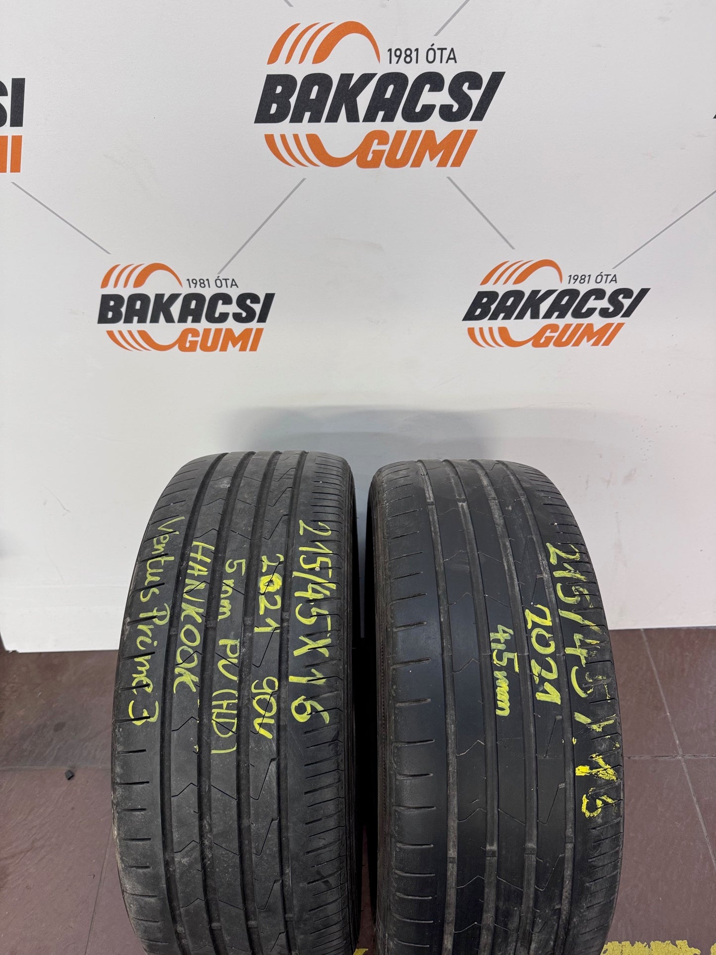 215/45R16 Hankook nyári gumi eladó