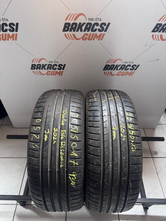 205/50R17 Dunlop nyári gumi eladó