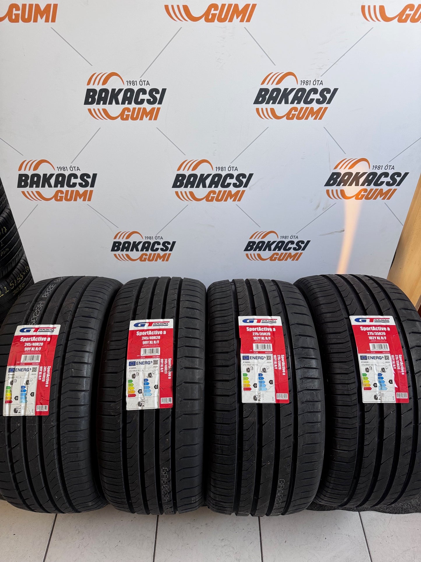245/40R20 és 275/35R20 GT Radial nyári gumi eladó