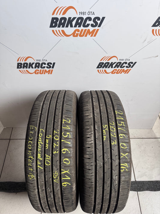 215/60R16 Continental nyári gumi eladó