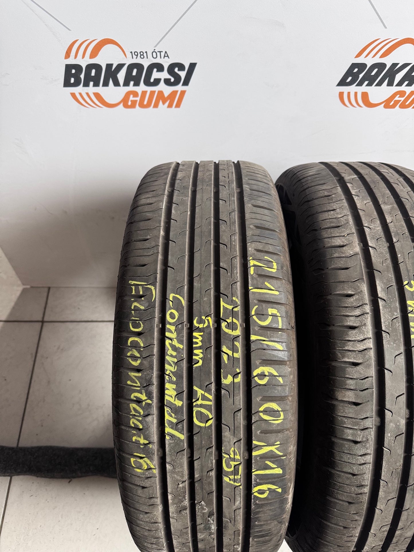 215/60R16 Continental nyári gumi eladó