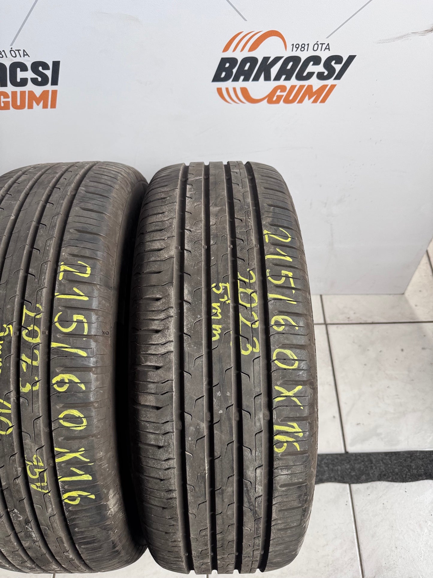 215/60R16 Continental nyári gumi eladó
