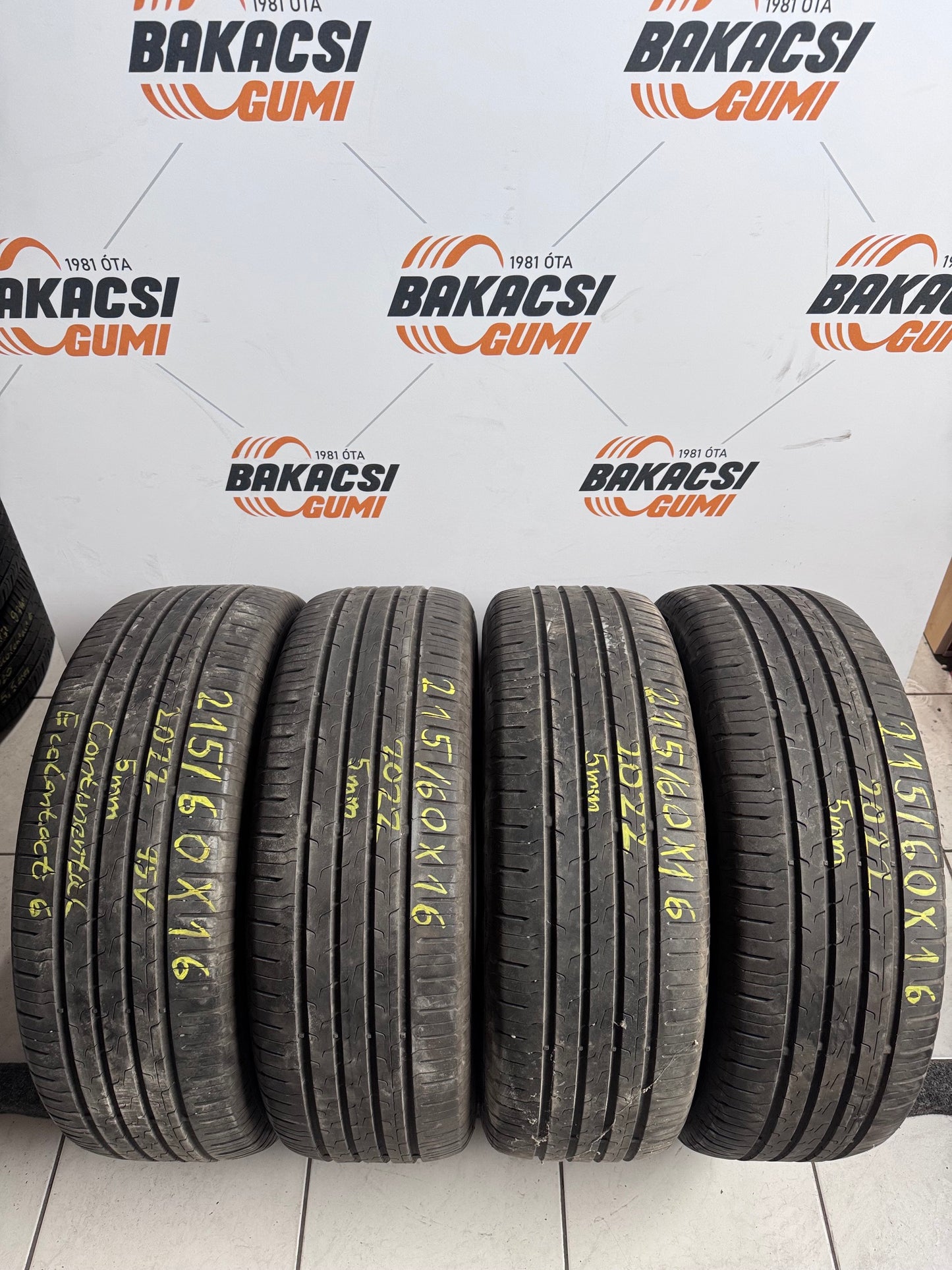 215/60R16 Continental nyári gumi eladó