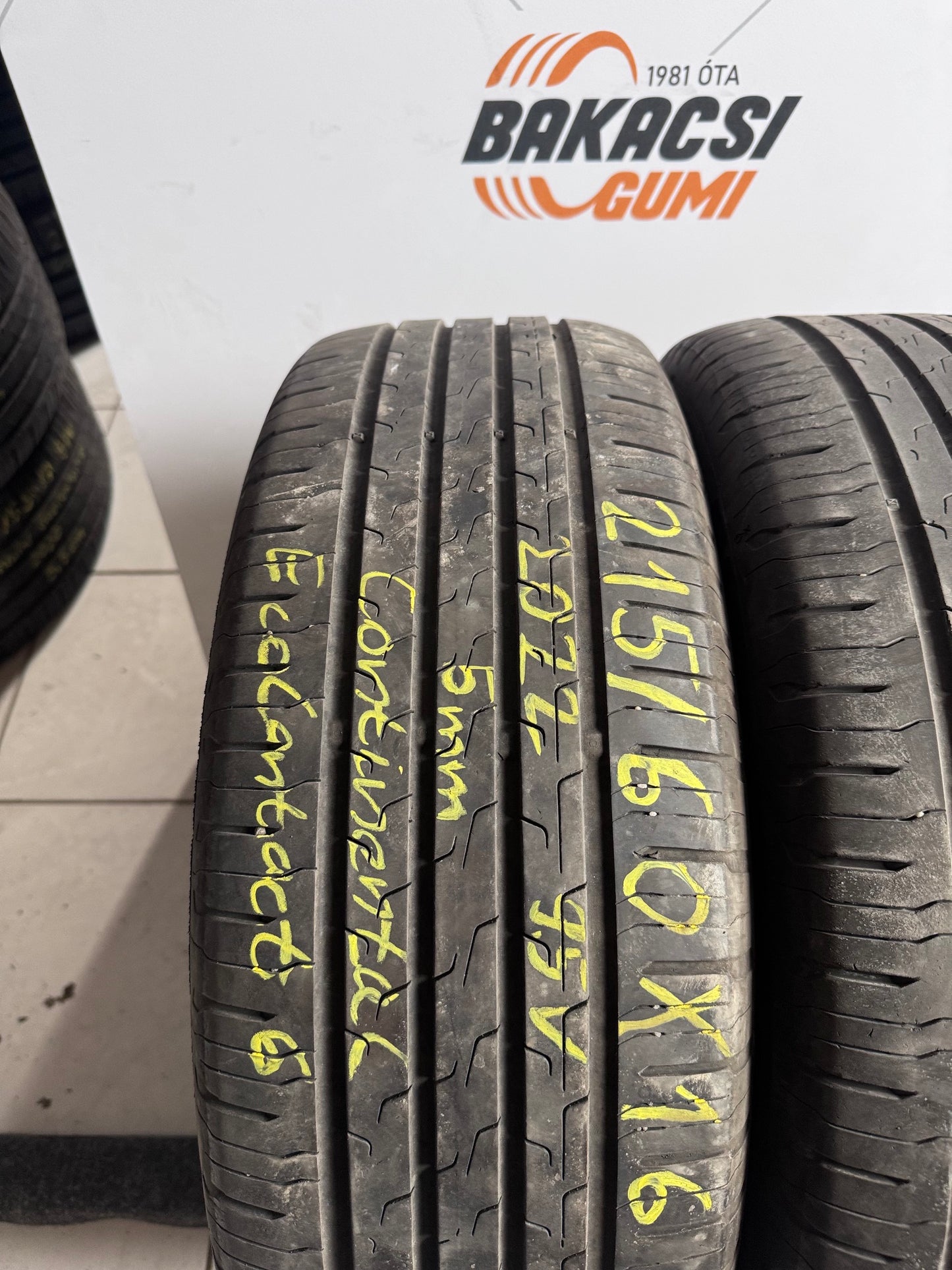 215/60R16 Continental nyári gumi eladó